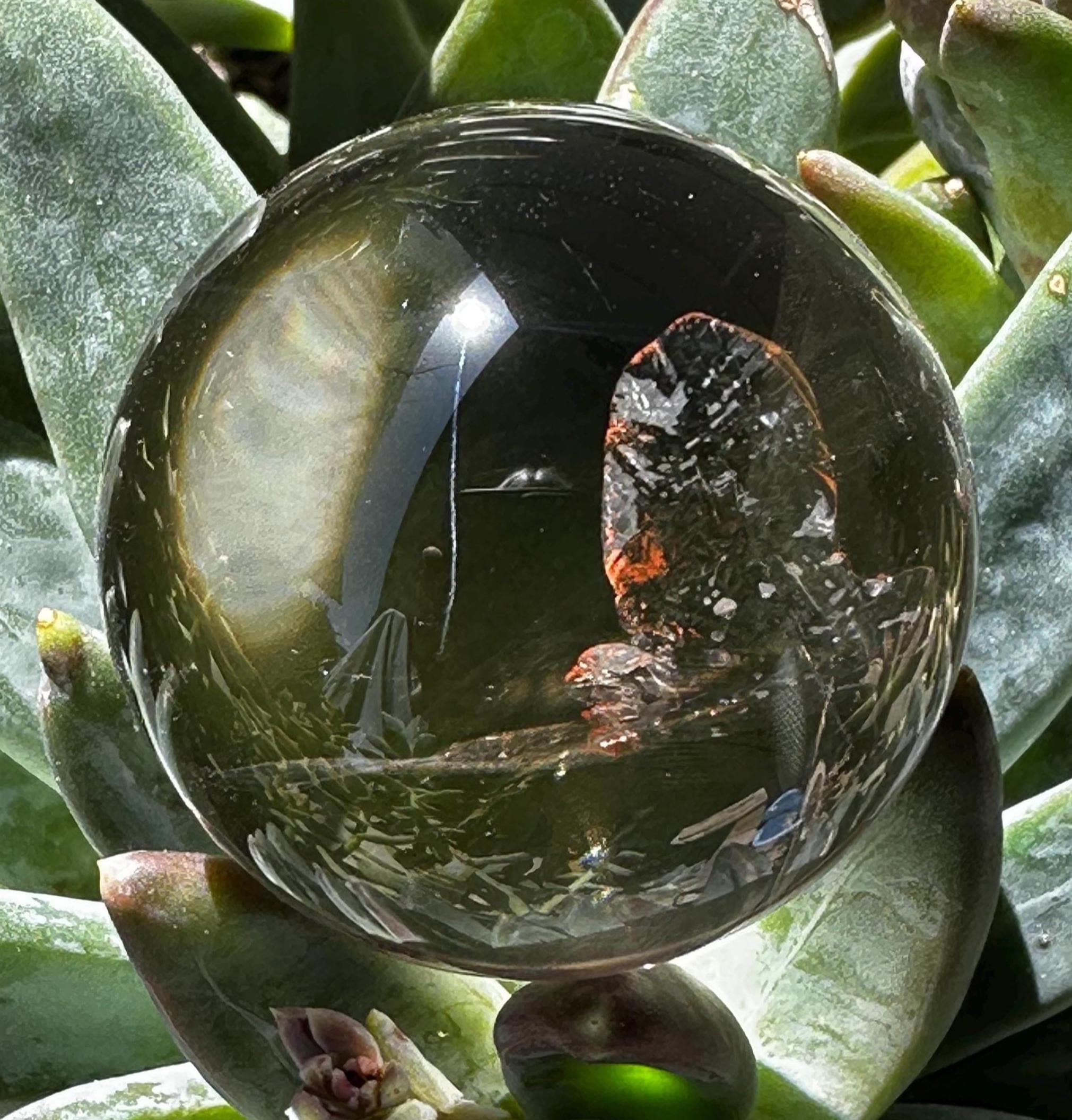 Smoky Quartz Sphere: Brazilian Crystal Healing Stone