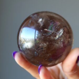 Smoky Quartz Sphere Brown Rainbow Of Hope Crystal Ball Smoky Quartz Sphere Brown Rainbow Of Hope Crystal Ball