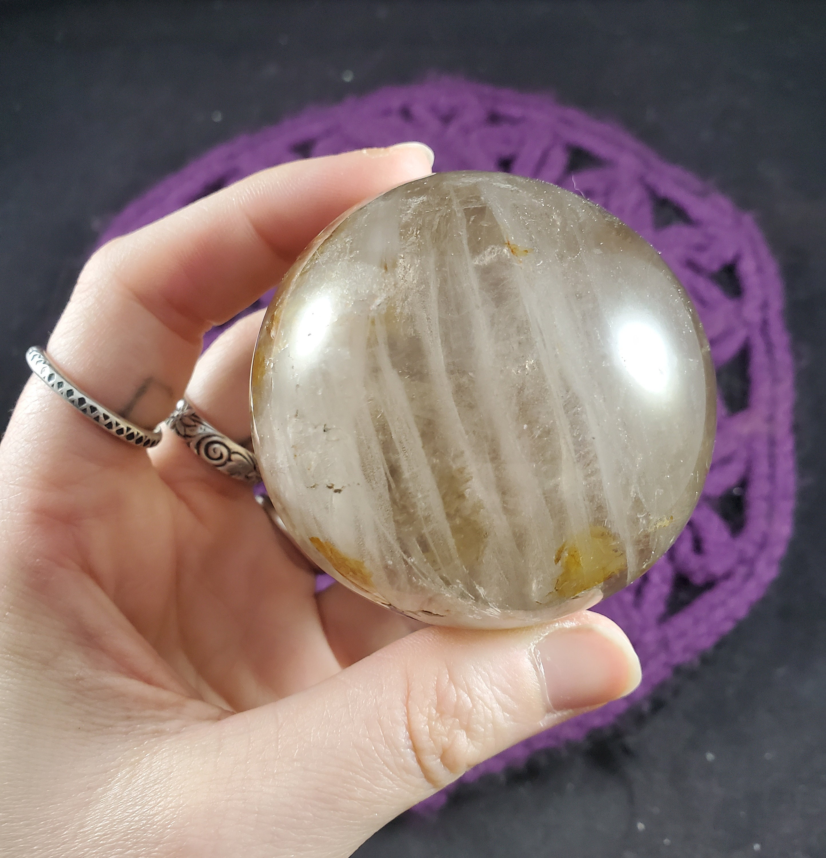 Smoky Quartz Sphere Polished Healing Stones 58mm Crystal Ball Carving Smokey Madagascar Quartz Choose Your Stand