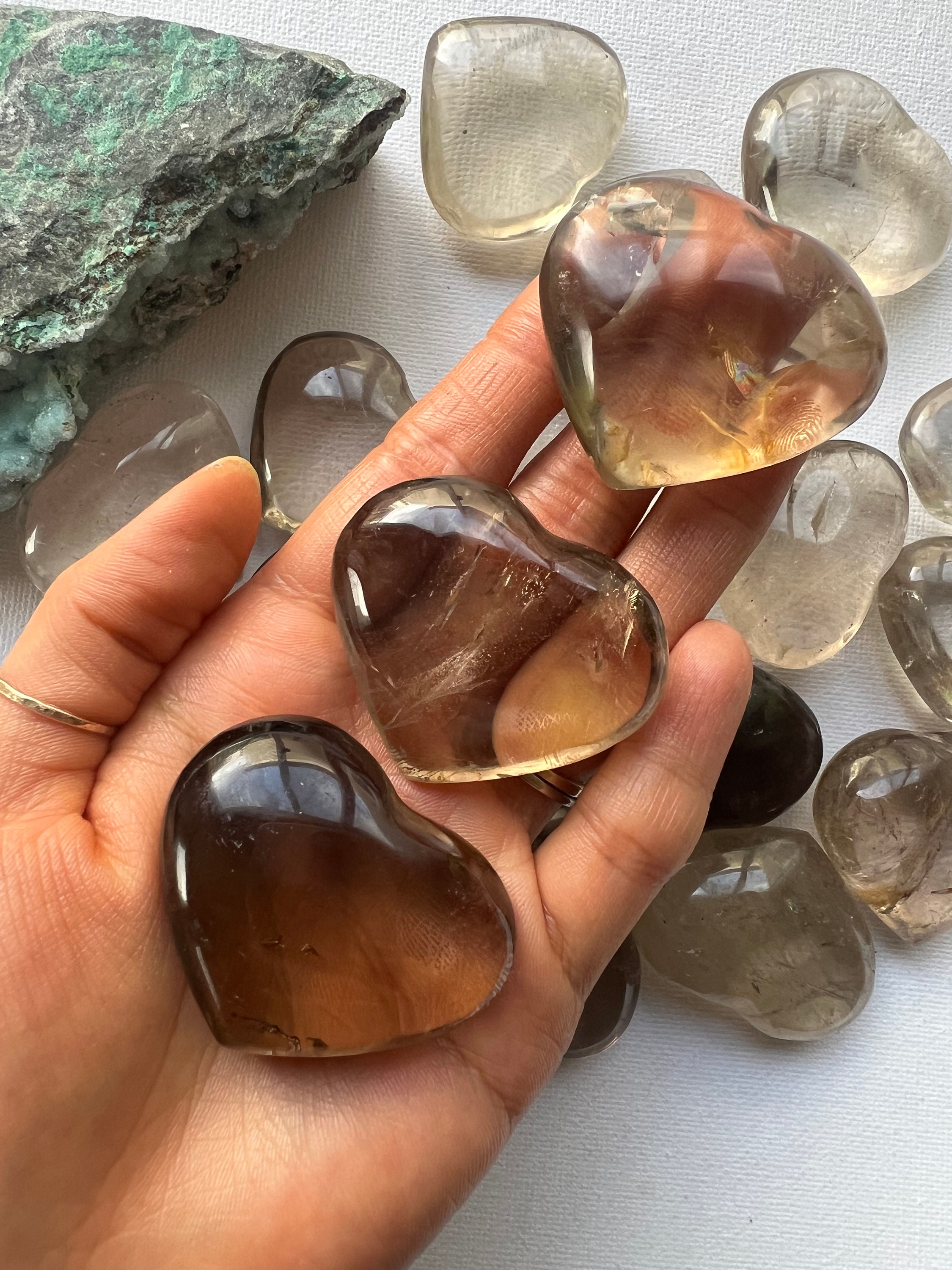 Smoky Quartz Heart, Zimbabwe Crystal
