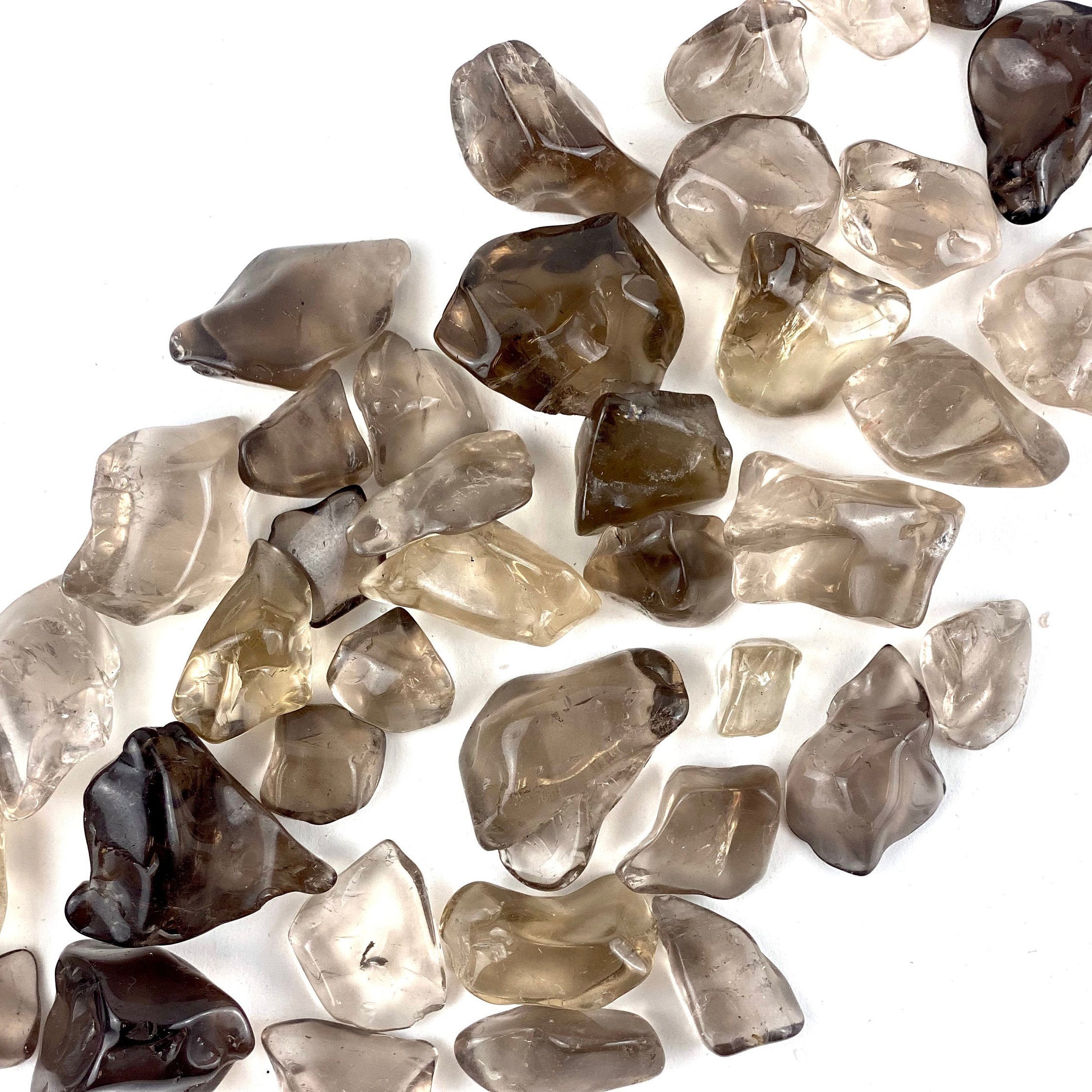 1/2 Lb Smokey Quartz Small Tumbled Stones (ts-58) 1/2 Lb Smokey Quartz Small Tumbled Stones (ts-58)