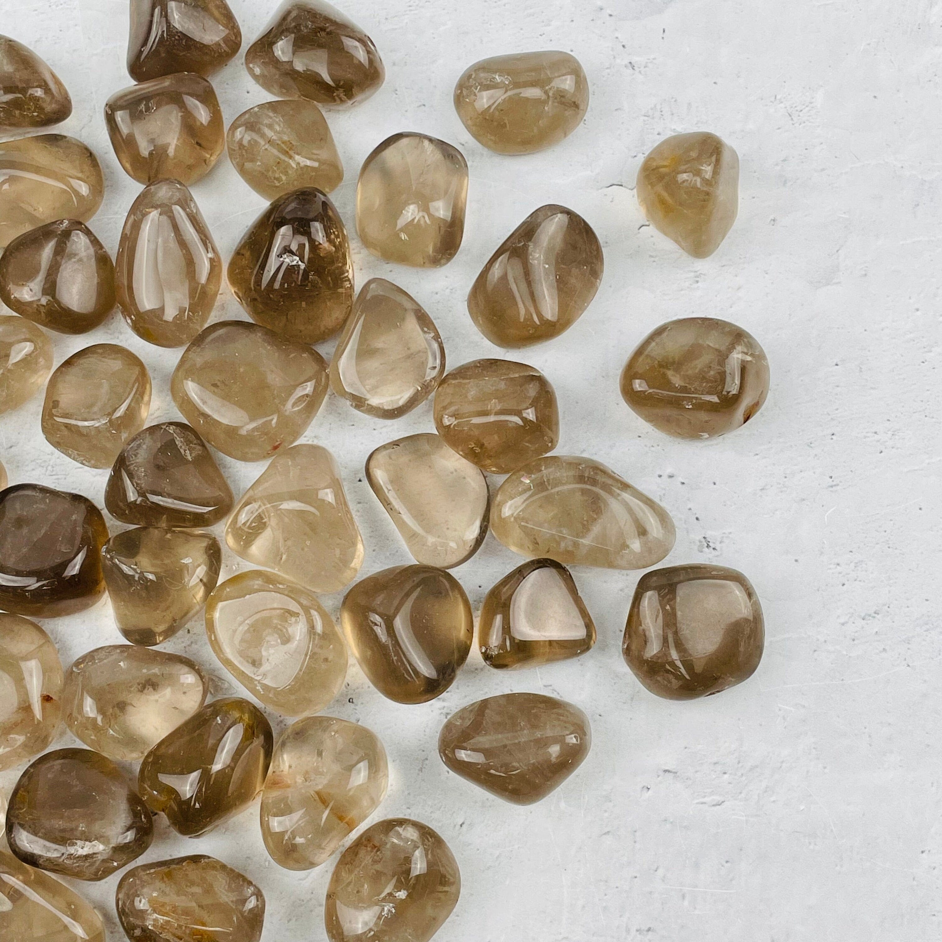 1 Lb Smokey Quartz Crystal Small Tumbled Stones Bulk Crystals Wholesale Crystals