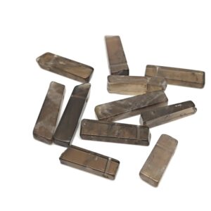 Smoky Quartz Drilled Tumbled Stones - Rectangle Hole Tumbled Stone - Making Jewelry Cytsals - Bulk Stones - Nc1662 Smoky Quartz Drilled Tumbled Stones - Rectangle Hole Tumbled Stone - Making Jewelry Cytsals - Bulk Stones - Nc1662