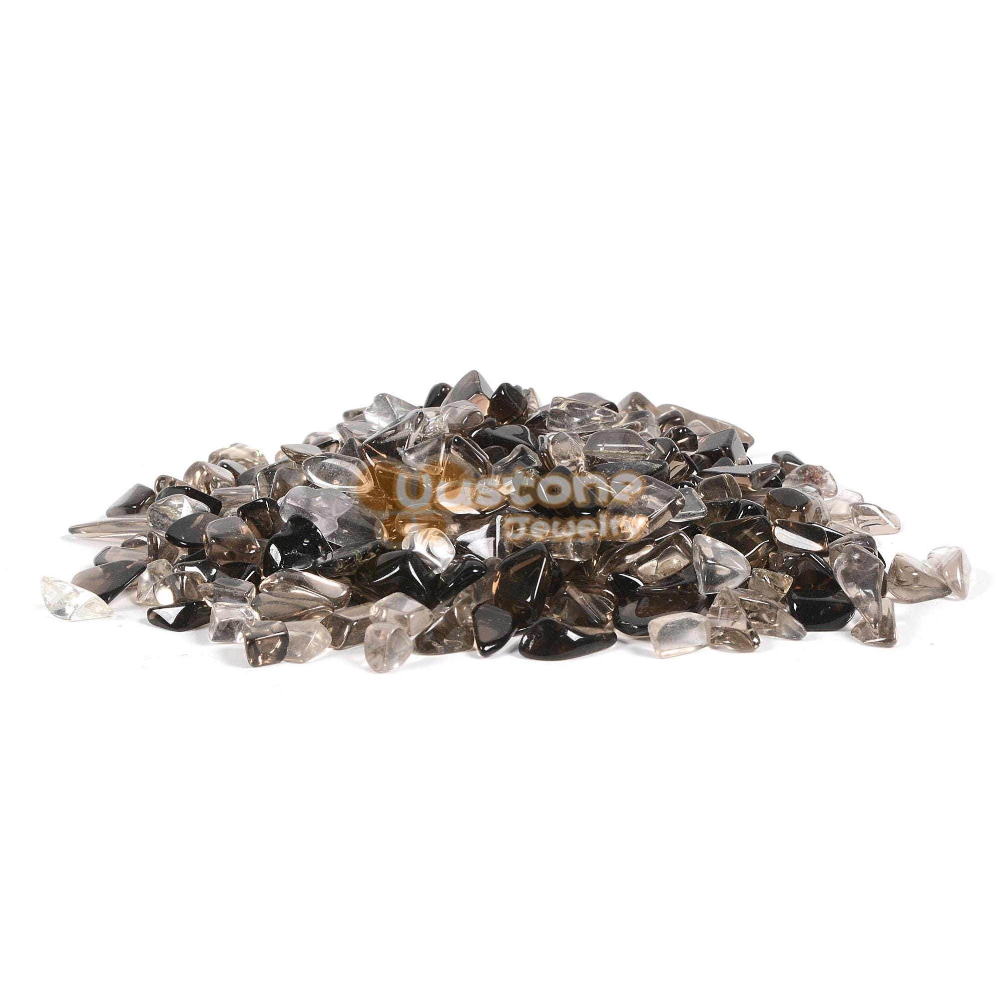Natural Smoky Quartz Chips Crushed Tumbled Stone Crystal Healing Embellishments 100 Grams
