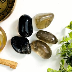 Smokey Quartz Tumbled Gemstones - Polished Brown Stones, Jewelry Making Supplies Smokey Quartz Tumbled Gemstones - Polished Brown Stones, Jewelry Making Supplies