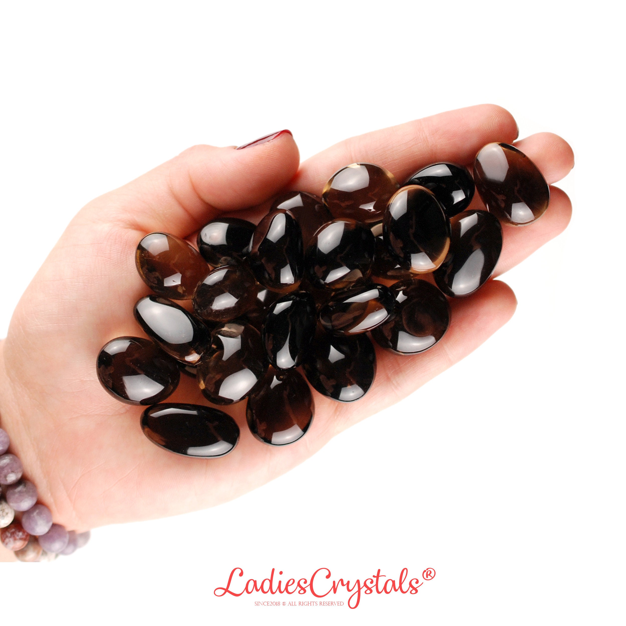 Smoky Quartz Tumbled Stone, Ultimate Grounding And Detox, Altar Ritual Gem