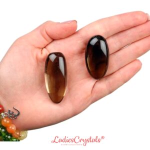 Smoky Quartz Tumbled Stone, Natural Grounding Crystal For Stress Relief And Neutralizing Energy Smoky Quartz Tumbled Stone, Natural Grounding Crystal For Stress Relief And Neutralizing Energy