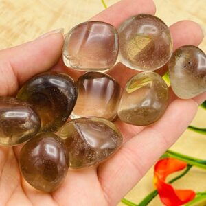 Smoky Quartz Tumbled Stone, Tumbled Smoky Quartz Pocket Stone Smoky Quartz Tumbled Stone, Tumbled Smoky Quartz Pocket Stone