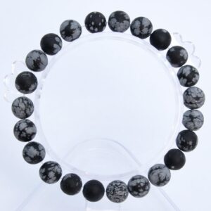 8mm Matte Snowflake Obsidian Beads Bracelet Grade Aaa Genuine Natural Round Gemstone 7" Bulk Lot 1,3,5,10 And 50 (106733h-072) 8mm Matte Snowflake Obsidian Beads Bracelet Grade Aaa Genuine Natural Round Gemstone 7" Bulk Lot 1,3,5,10 And 50 (106733h-072)