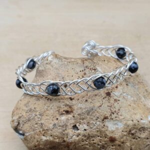 Snowflake Obsidian cuff bracelet. Adjustable Celtic weave Wire wrapped bracelets for women. Reiki jewelry uk. Virgo jewelry. Snowflake Obsidian cuff bracelet. Adjustable Celtic weave Wire wrapped bracelets for women. Reiki jewelry uk. Virgo jewelry.