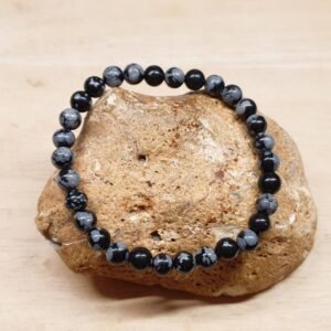 Snowflake Obsidian bracelet. Reiki jewelry uk. Virgo jewelry. Silver plated Wire wrapped bracelet Snowflake Obsidian bracelet. Reiki jewelry uk. Virgo jewelry. Silver plated Wire wrapped bracelet