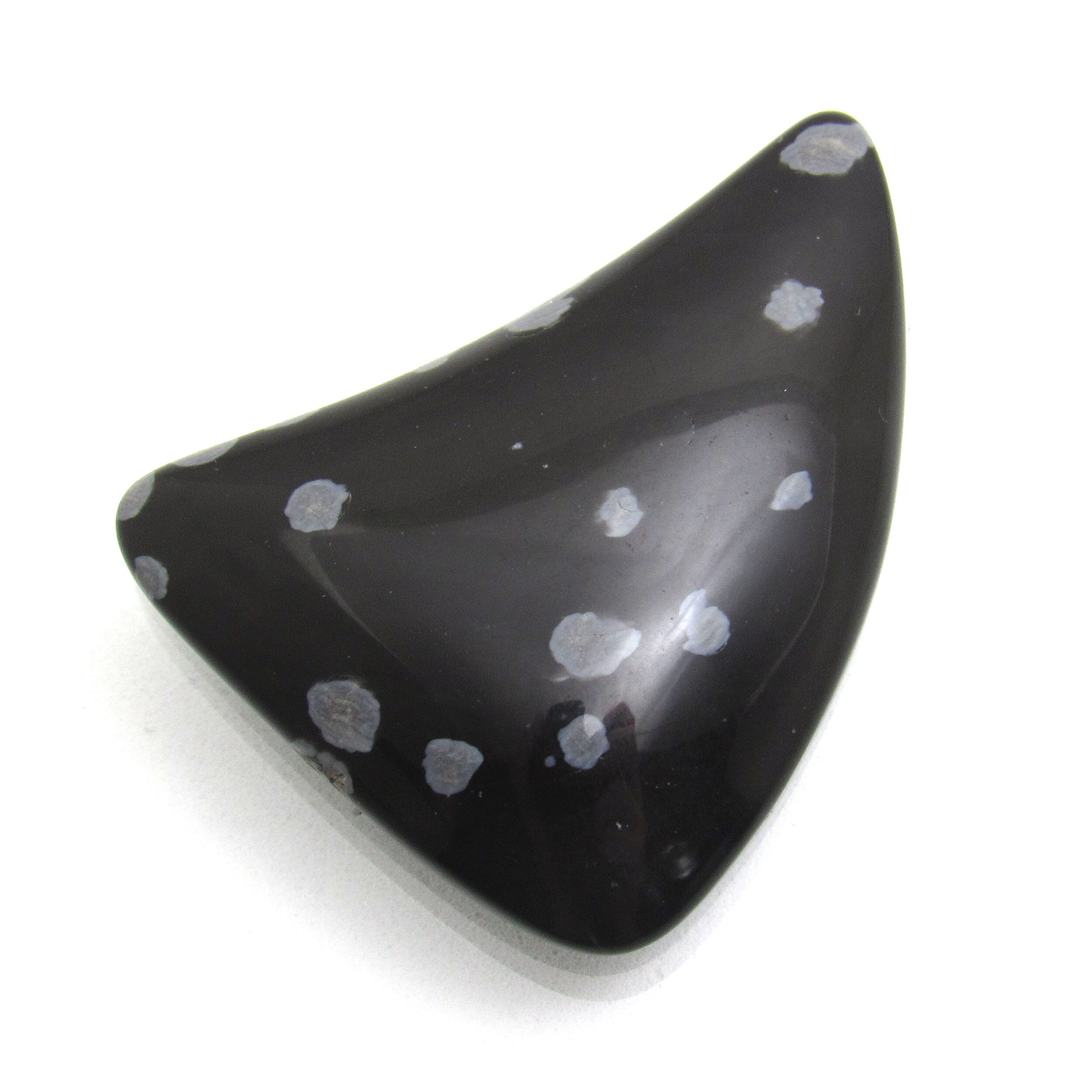Big Snowflake Obsidian Cabochon Freeform Flowering Obsidian Spherulitic Obsidian New For Designer Jewelry Polished On Both Sides
