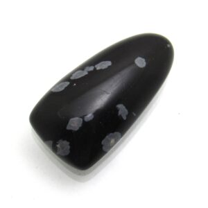 Snowflake Obsidian Cabochon Freeform Flowering Obsidian Spherulitic Obsidian New For Designer Jewelry Polished on Both Sides