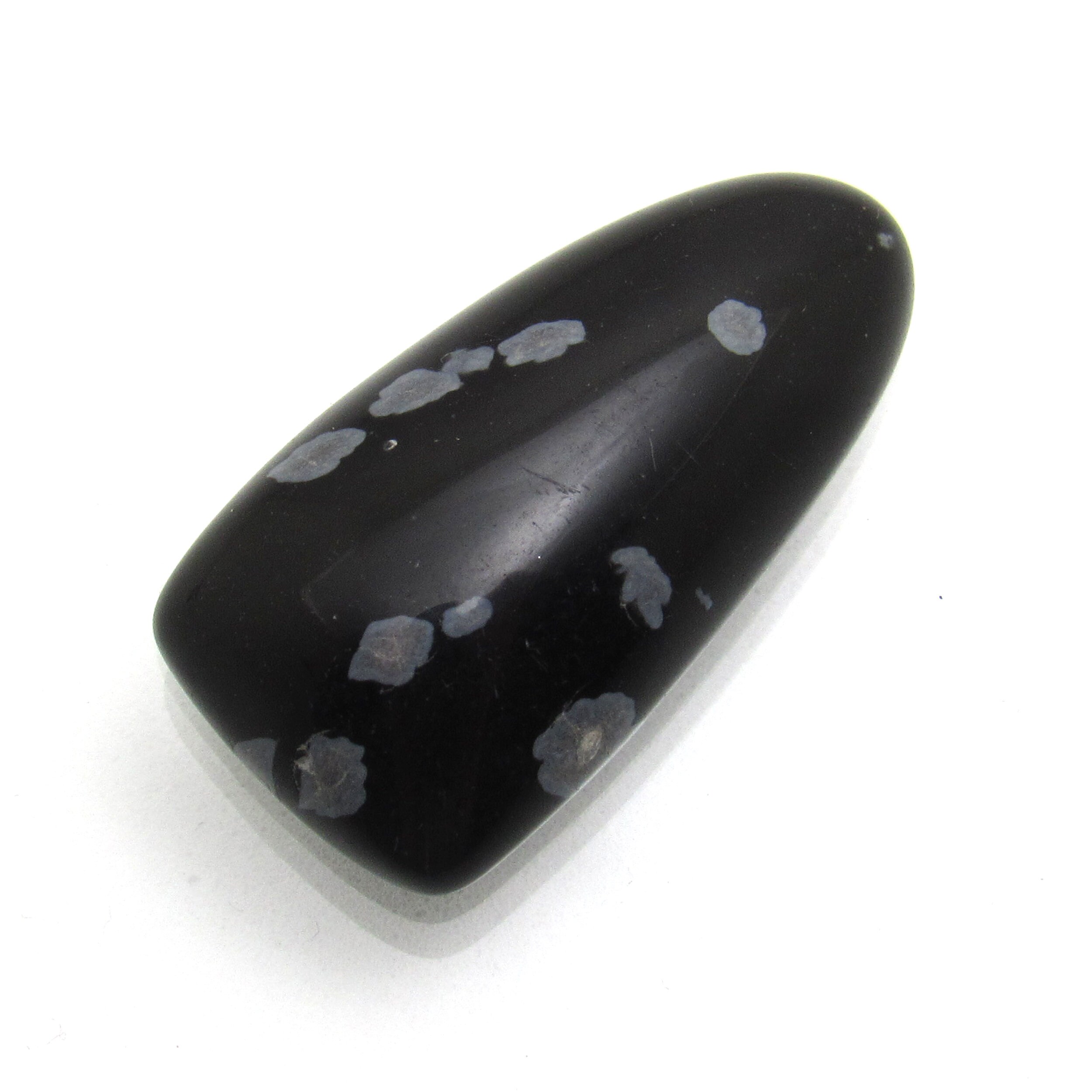 Snowflake Obsidian Cabochon Freeform Flowering Obsidian Spherulitic Obsidian New For Designer Jewelry Polished On Both Sides