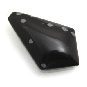Snowflake Obsidian Cabochon Freeform Flowering Obsidian Spherulitic Obsidian New For Designer Jewelry Polished on Both Sides