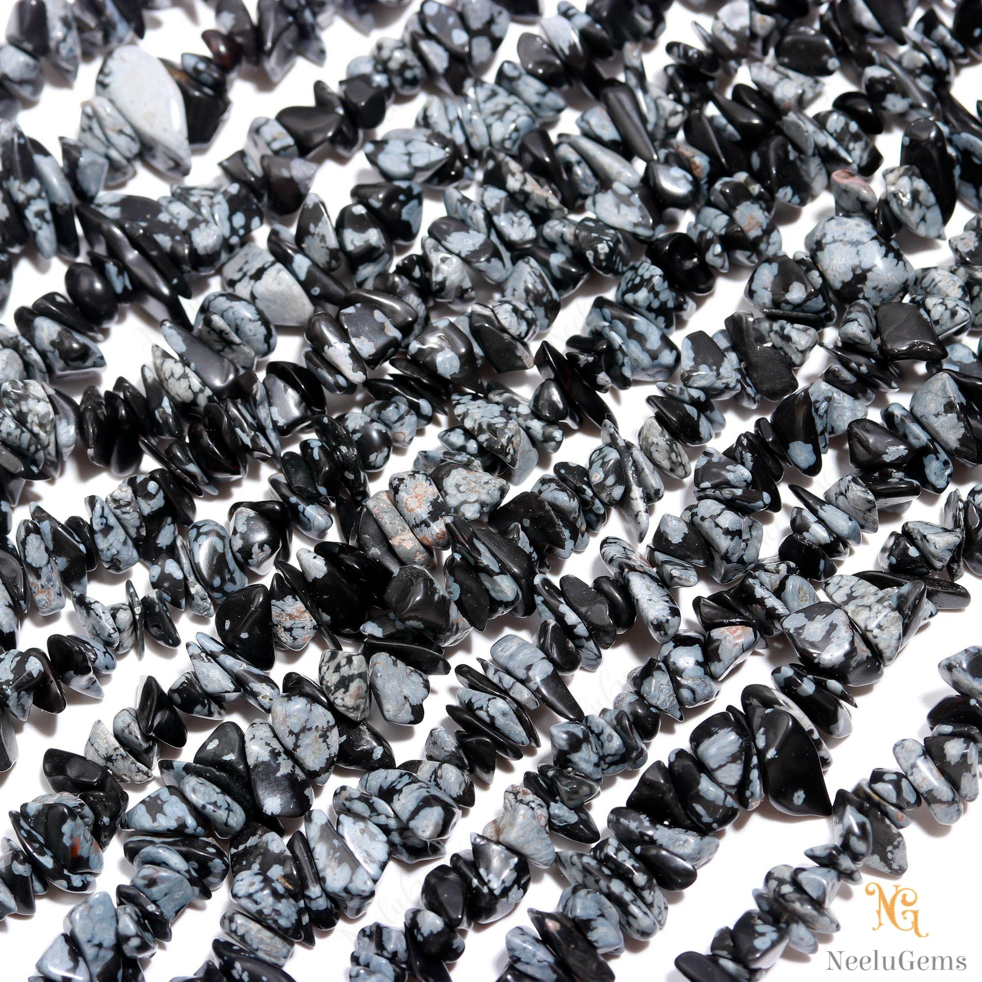 Aaa+ Snowflake Obsidian Uncut Chip Beads,natural Snowflake Obsidian Raw Rough Tiny Nugget Chips,34" Gemstone Beads For Handmade Jewelry Aaa+ Snowflake Obsidian Uncut Chip Beads,natural Snowflake Obsidian Raw Rough Tiny Nugget Chips,34" Gemstone Beads For Handmade Jewelry