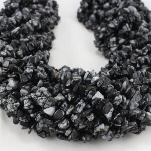 Snowflake Obsidian Uncut Chips Beads, Black Obsidian Chips Beads, 36 Inches Strand Loose Irregular Shape Gemstone Beads For Making Jewelry Snowflake Obsidian Uncut Chips Beads, Black Obsidian Chips Beads, 36 Inches Strand Loose Irregular Shape Gemstone Beads For Making Jewelry
