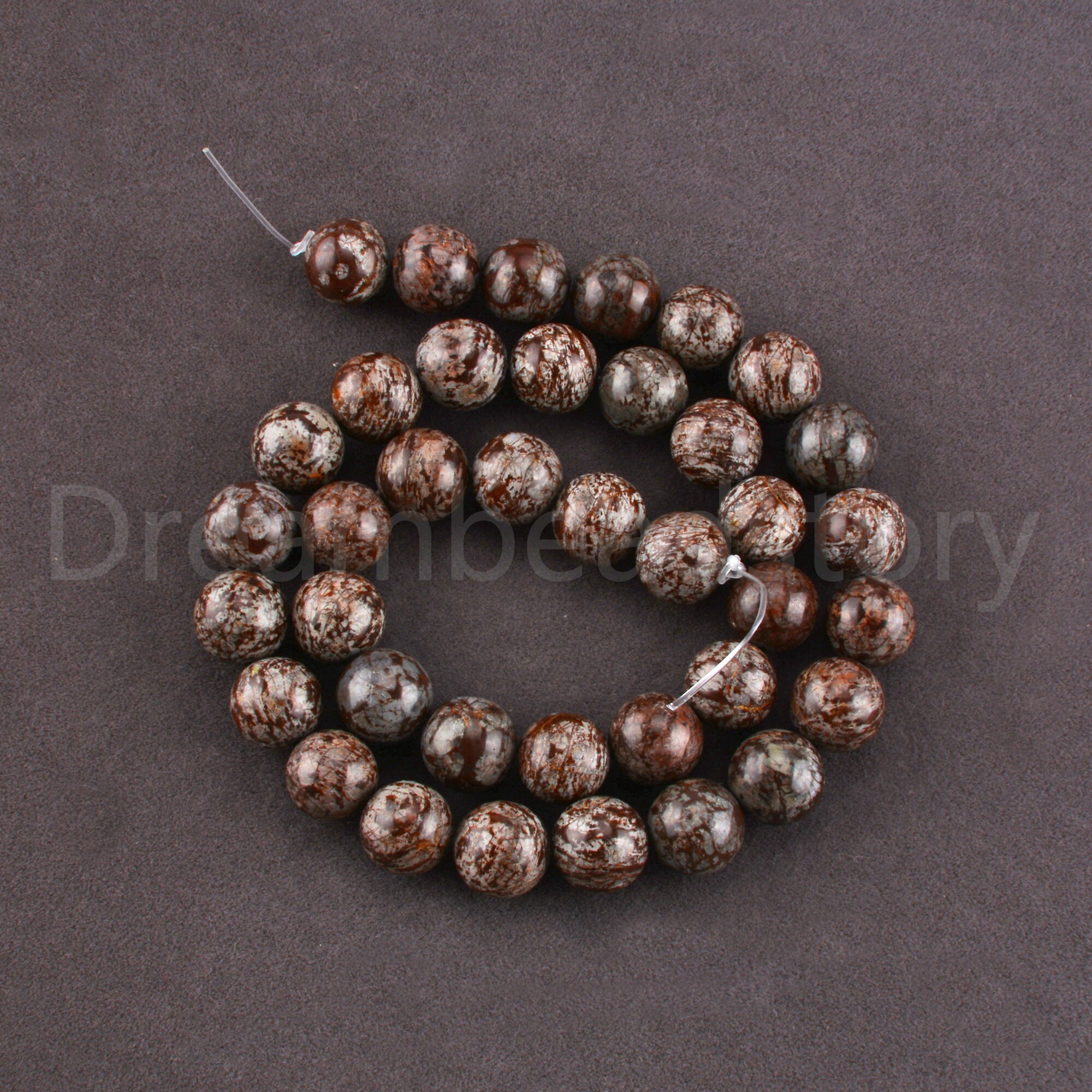 Natural Coffee Color Snowflake Obsidian 4mm 6mm 8mm 10mm 12mm Smooth/ Faceted Beads Sold By Strand