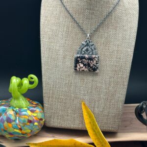 Mexican Red Snowflake Obsidian Artisan Necklace Mexican Red Snowflake Obsidian Artisan Necklace