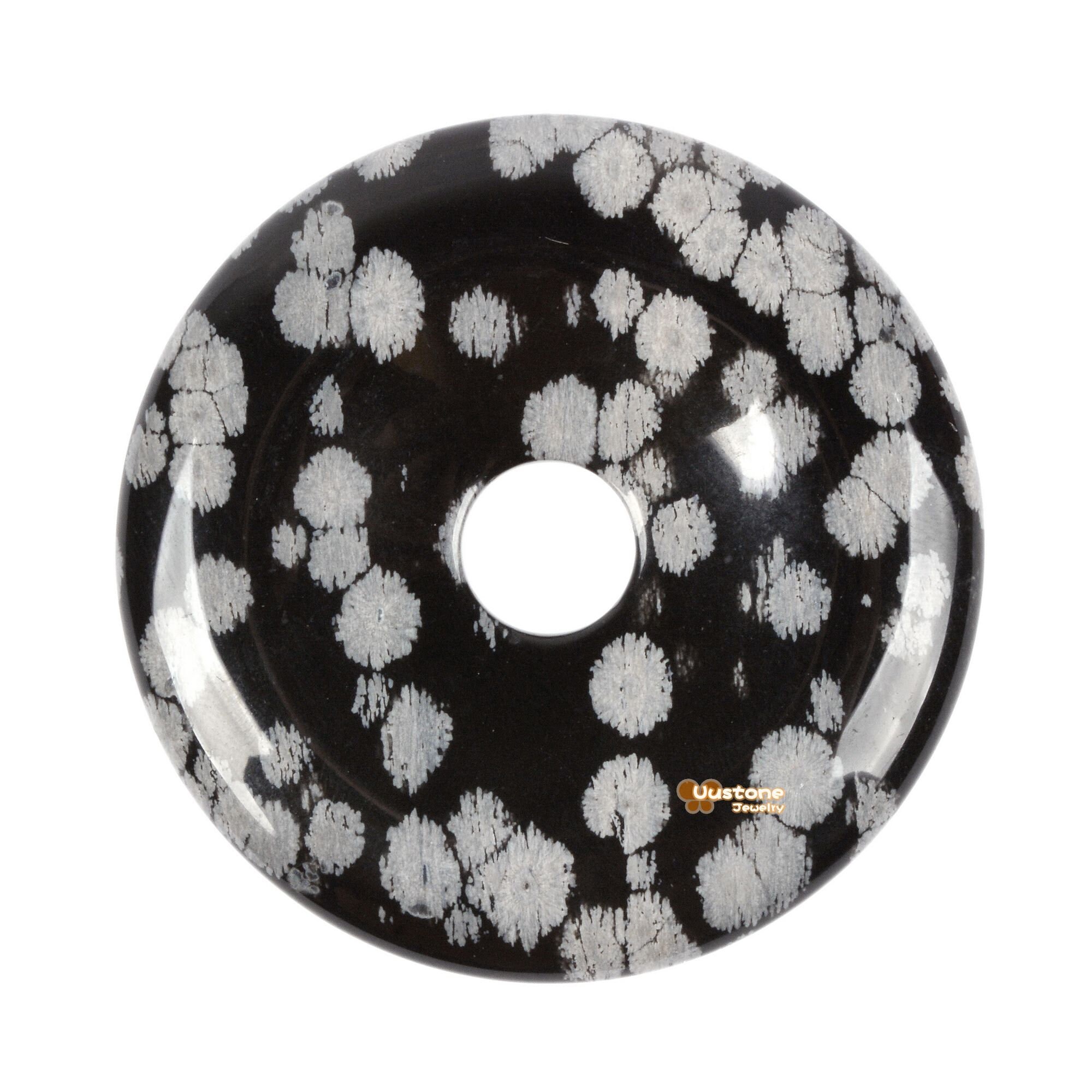 Snowflake Obsidian 50mm Peace Donut Disc Lucky Coin Pendant Crystal Circle Beads Forjewelry Making Snowflake Obsidian 50mm Peace Donut Disc Lucky Coin Pendant Crystal Circle Beads Forjewelry Making