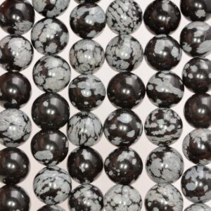 10mm Cristobalite Snowflake Obsidian Gemstone Round Loose Beads 7.5 inch Half Strand (80005890 H-M31) 10mm Cristobalite Snowflake Obsidian Gemstone Round Loose Beads 7.5 inch Half Strand (80005890 H-M31)