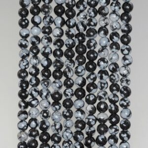 4mm Cristobalite Snowflake Obsidian Gemstone Round 4mm Loose Beads 15.5 inch Full Strand (90114579-246) 4mm Cristobalite Snowflake Obsidian Gemstone Round 4mm Loose Beads 15.5 inch Full Strand (90114579-246)