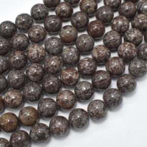Brown Snowflake Obsidian Beads, Round, 10mm, 15.5 Inch, Full Strand, Approx. 38 Beads, Hole 1mm, A Quality (193054002) Brown Snowflake Obsidian Beads, Round, 10mm, 15.5 Inch, Full Strand, Approx. 38 Beads, Hole 1mm, A Quality (193054002)