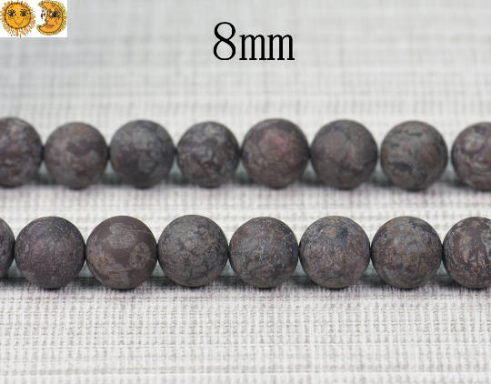 Brown Snowflake Obsidian Matte Round Beads,frosted Beads,6mm 8mm 10mm 12mm 14mm For Choice,15" Full Strand