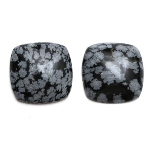 Natural Snowflake Obsidian Smooth Square Loose Gemstone, 27x27 Mm, Jewelry Handmade Gift For Women, Pair ( 2 Pieces ) Natural Snowflake Obsidian Smooth Square Loose Gemstone, 27x27 Mm, Jewelry Handmade Gift For Women, Pair ( 2 Pieces )
