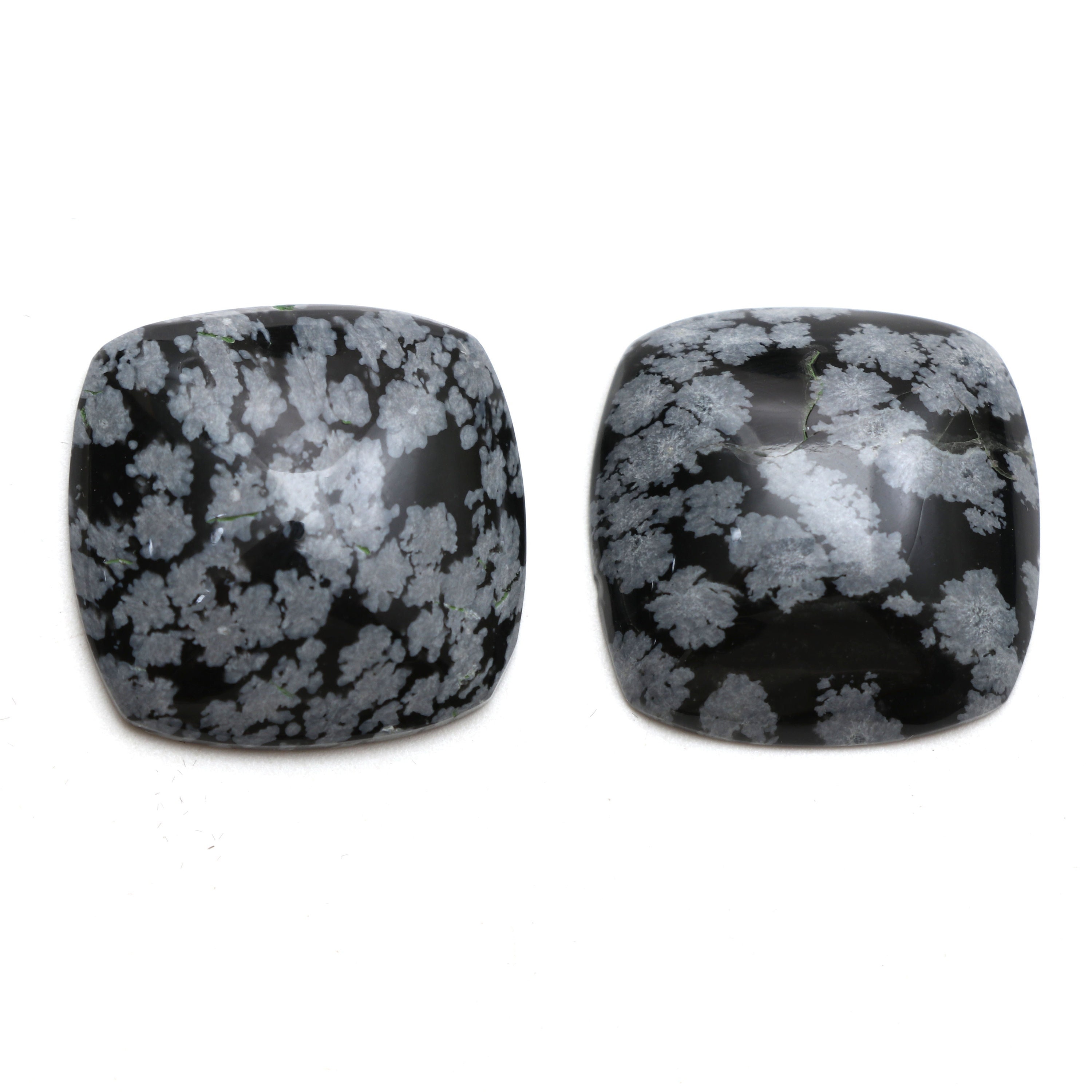 Natural Snowflake Obsidian Smooth Square Loose Gemstone, 27x27 Mm, Jewelry Handmade Gift For Women, Pair ( 2 Pieces ) Natural Snowflake Obsidian Smooth Square Loose Gemstone, 27x27 Mm, Jewelry Handmade Gift For Women, Pair ( 2 Pieces )