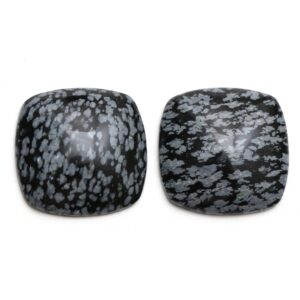 Snowflake Obsidian Smooth Square Loose Gemstone, 27x27 Mm, Snowflake Obsidian Square Cabs, Obsidian Jewelry Gemstone. Pair ( 2 Pieces ) Snowflake Obsidian Smooth Square Loose Gemstone, 27x27 Mm, Snowflake Obsidian Square Cabs, Obsidian Jewelry Gemstone. Pair ( 2 Pieces )