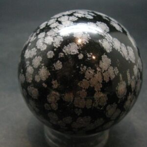 Snowflake Obsidian Sphere From Mexico - 2.1" Snowflake Obsidian Sphere From Mexico - 2.1"