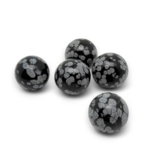 Snowflake Obsidian Sphere Stone – Crystal Ball - Healing Crystal Stones – Crystal Décor – 20-25mm - SP1131