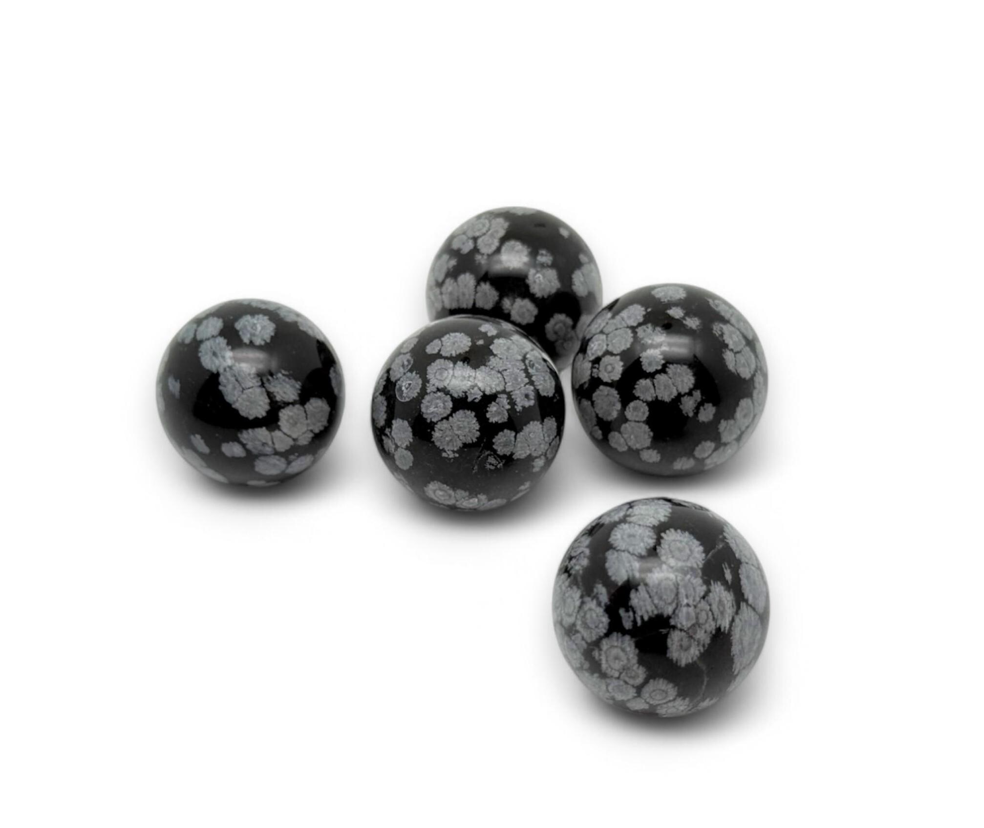 Snowflake Obsidian Sphere Stone – Crystal Ball - Healing Crystal Stones – Crystal Décor – 20-25mm - Sp1131