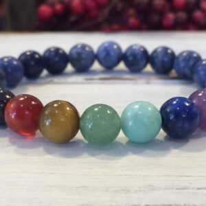 Third Eye Chakra Bracelet, Sodalite Chakra Wrist Mala, Balancing Chakras, Healing For Intuition, Wisdom, Clarity, Inspiration, And Vision