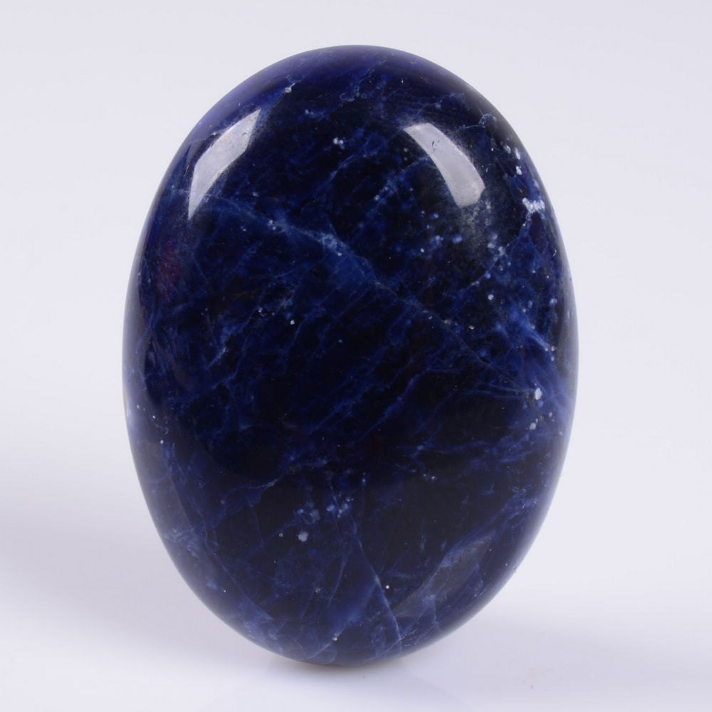 2pcs Of 30mm Sodalite Oval Flatback Cab Cabochon G2904.13x2