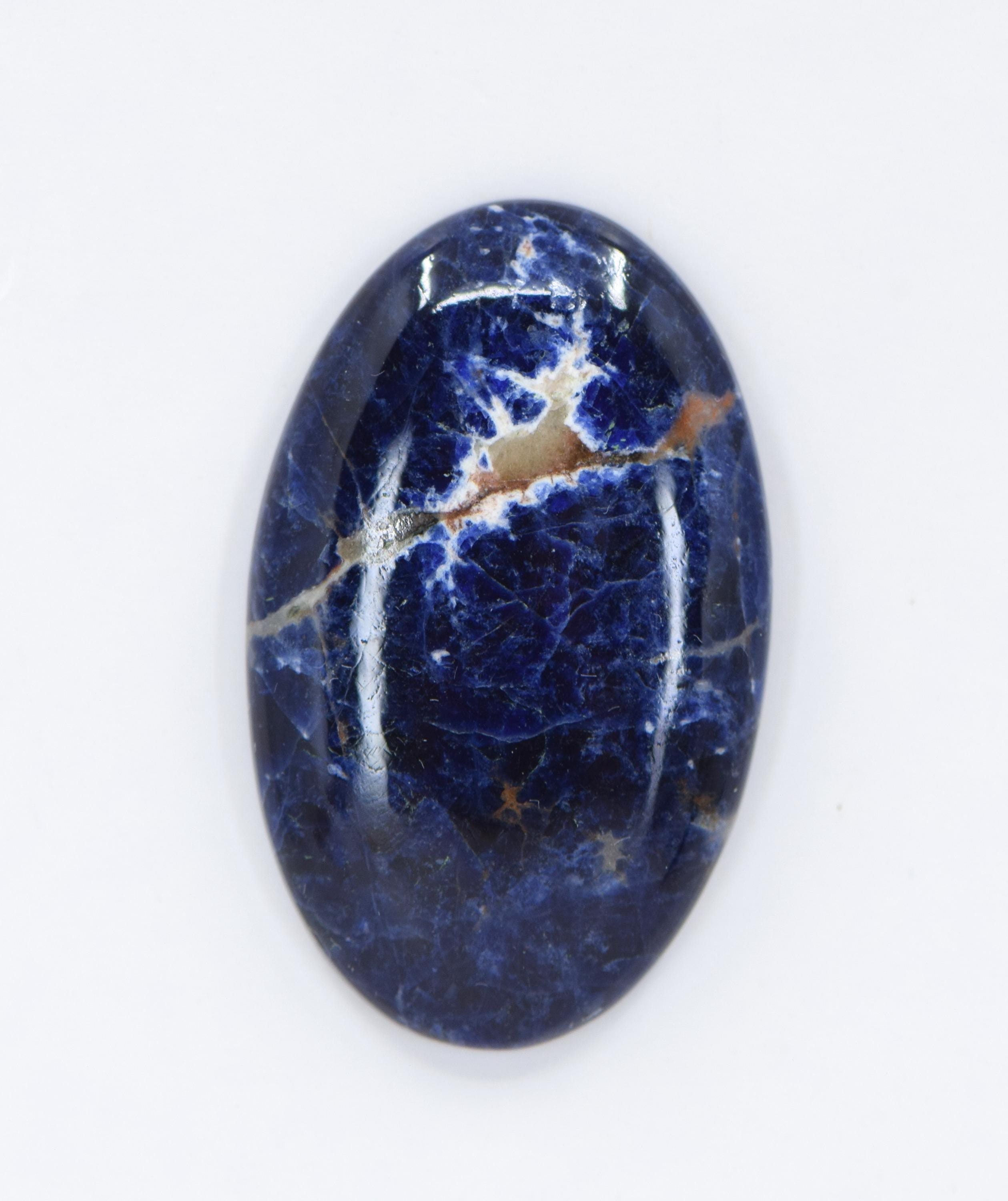 Sodalite Cabochon, 37mm X 23mm Oval Sodalite Cabochon, 37mm X 23mm Oval