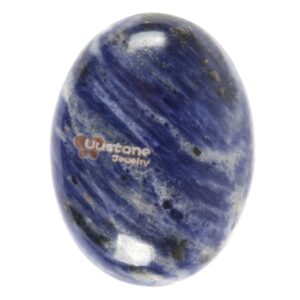 Sodalite 40mm oval flatback cab cabochon for jewelry making Sodalite 40mm oval flatback cab cabochon for jewelry making