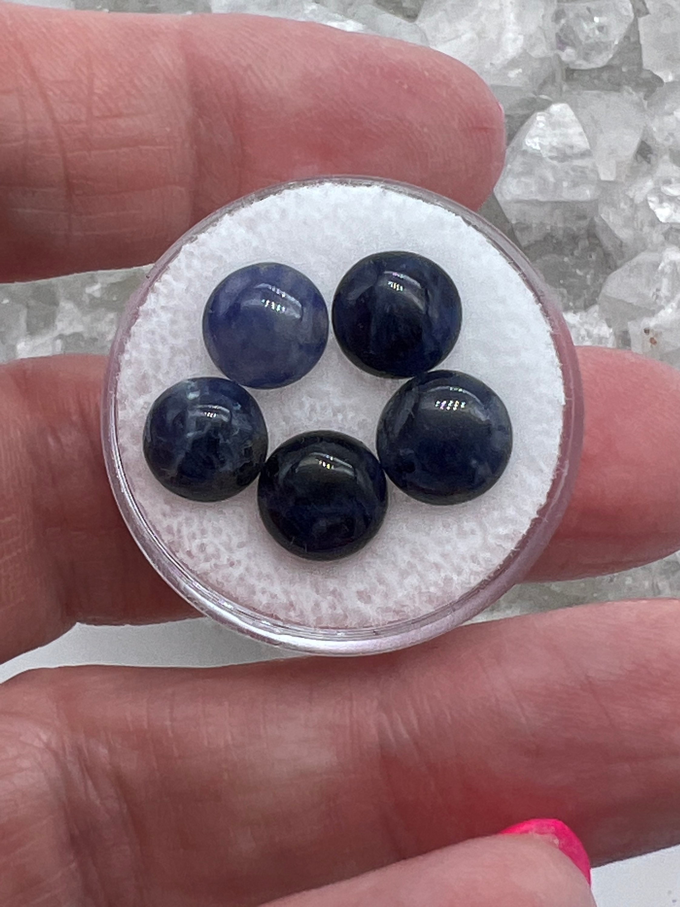 Sodalite Cabochon 7.1ct-sold 1 Set Of 5