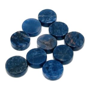 Sodalite Gemstone Flat Disk - Crystal Round Coin - Loose Gemstone - Cabochon Gemstone - Handmade Gemstone Round - FL1076