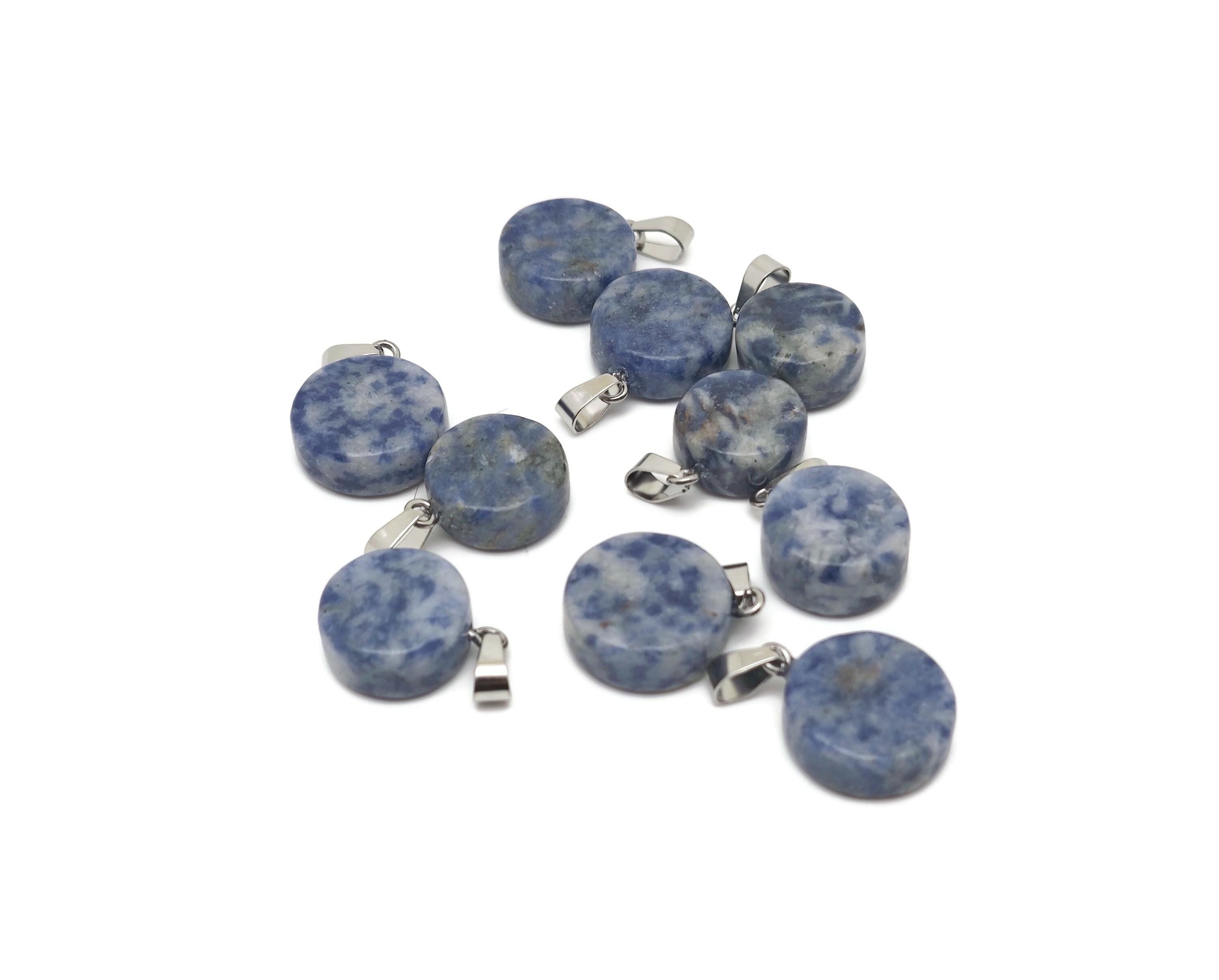 Sodalite Gemstone Flat Round Pendants - Crystal Round Coin - Loose Gemstone - Cabochon Gemstone - Handmade Gemstone Round - Nc1689 Sodalite Gemstone Flat Round Pendants - Crystal Round Coin - Loose Gemstone - Cabochon Gemstone - Handmade Gemstone Round - Nc1689