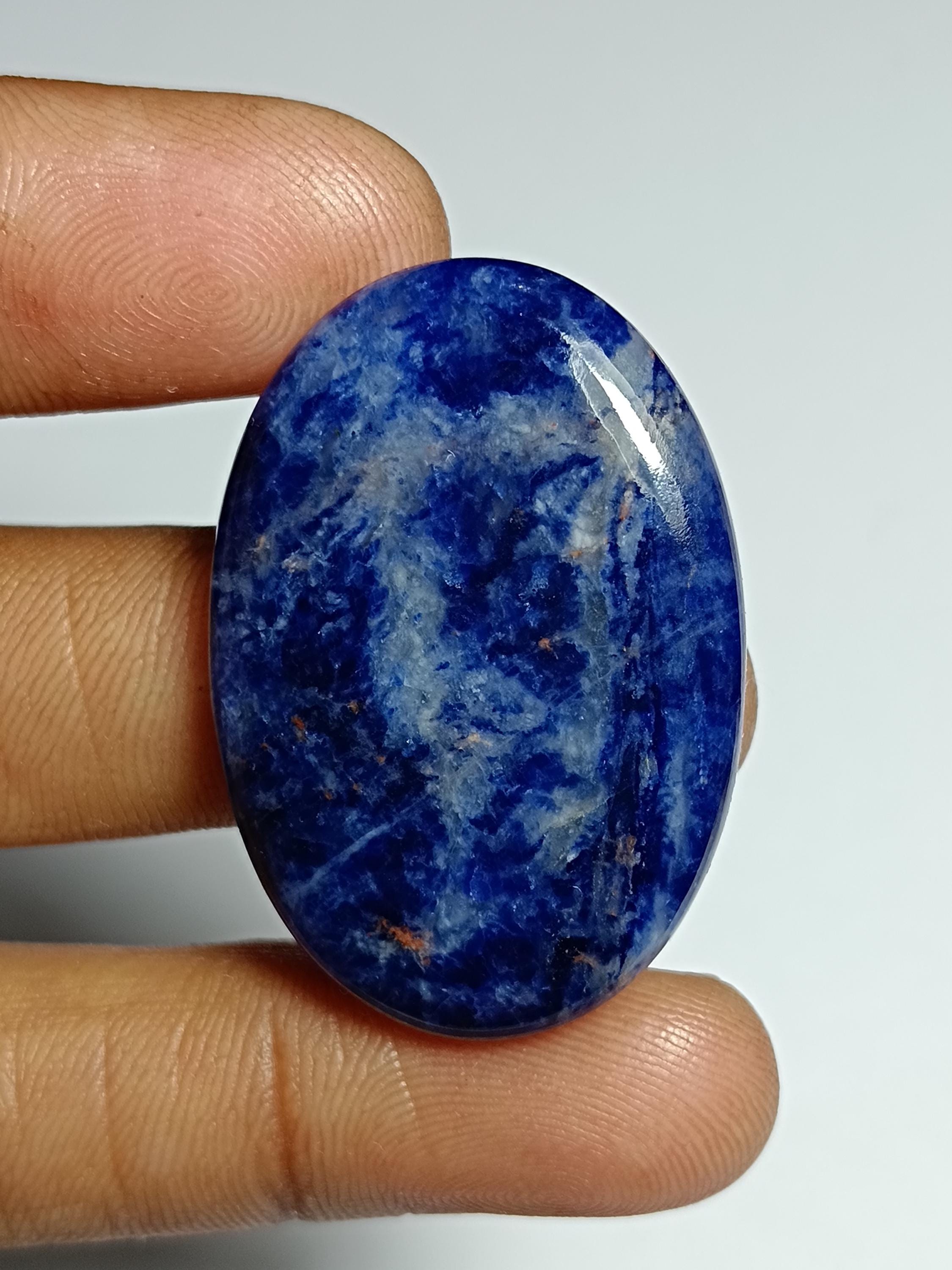 Sodalite Gemstone Cabochon: Semi Precious Loose Stone, 46 Cts