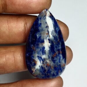 Sodalite Gemstone Cabochon: Semi Precious Loose Stone, 46 Cts Sodalite Gemstone Cabochon: Semi Precious Loose Stone, 46 Cts