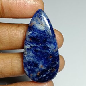 Sodalite Gemstone Cabochon: Semi Precious Loose Stone, 43 Cts Sodalite Gemstone Cabochon: Semi Precious Loose Stone, 43 Cts