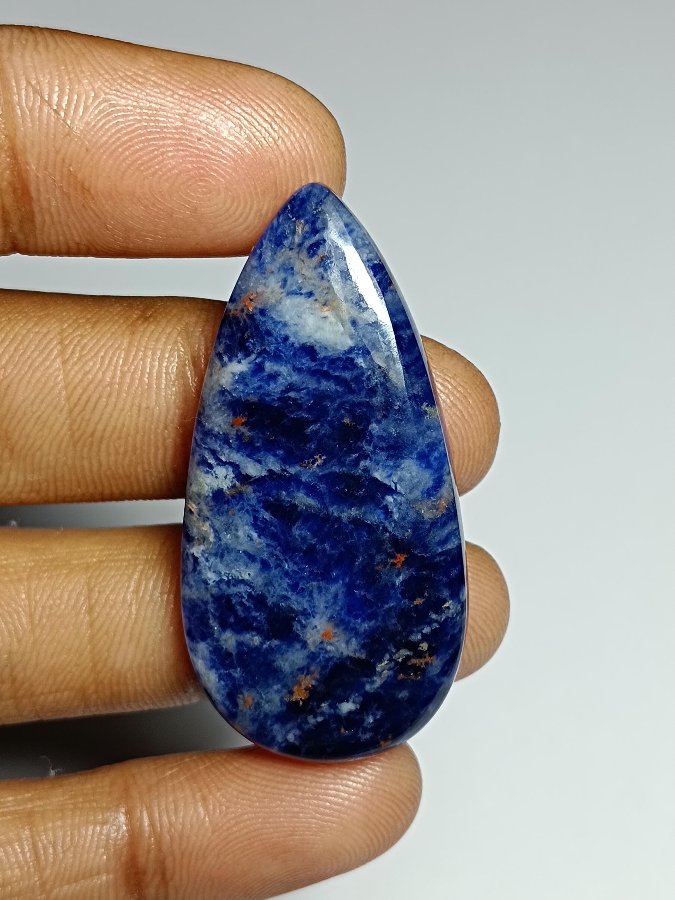 Sodalite Gemstone Cabochon: Semi Precious Loose Stone, 43 Cts