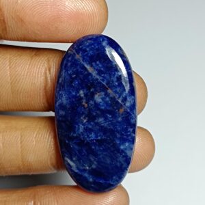 Sodalite Gemstone Cabochon: Semi Precious Loose Stone, 33 Cts Sodalite Gemstone Cabochon: Semi Precious Loose Stone, 33 Cts