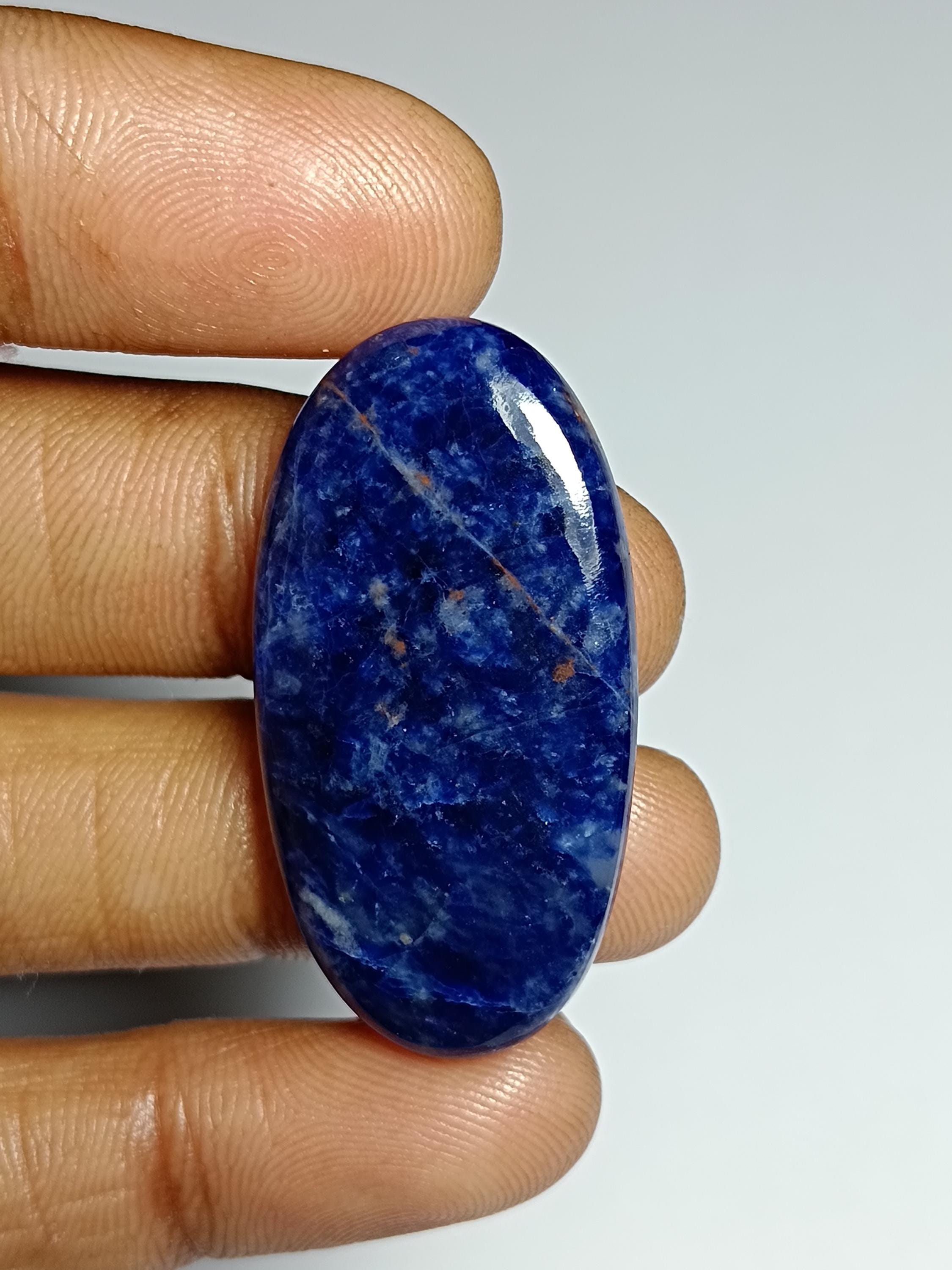 Sodalite Gemstone Cabochon: Semi Precious Loose Stone, 33 Cts