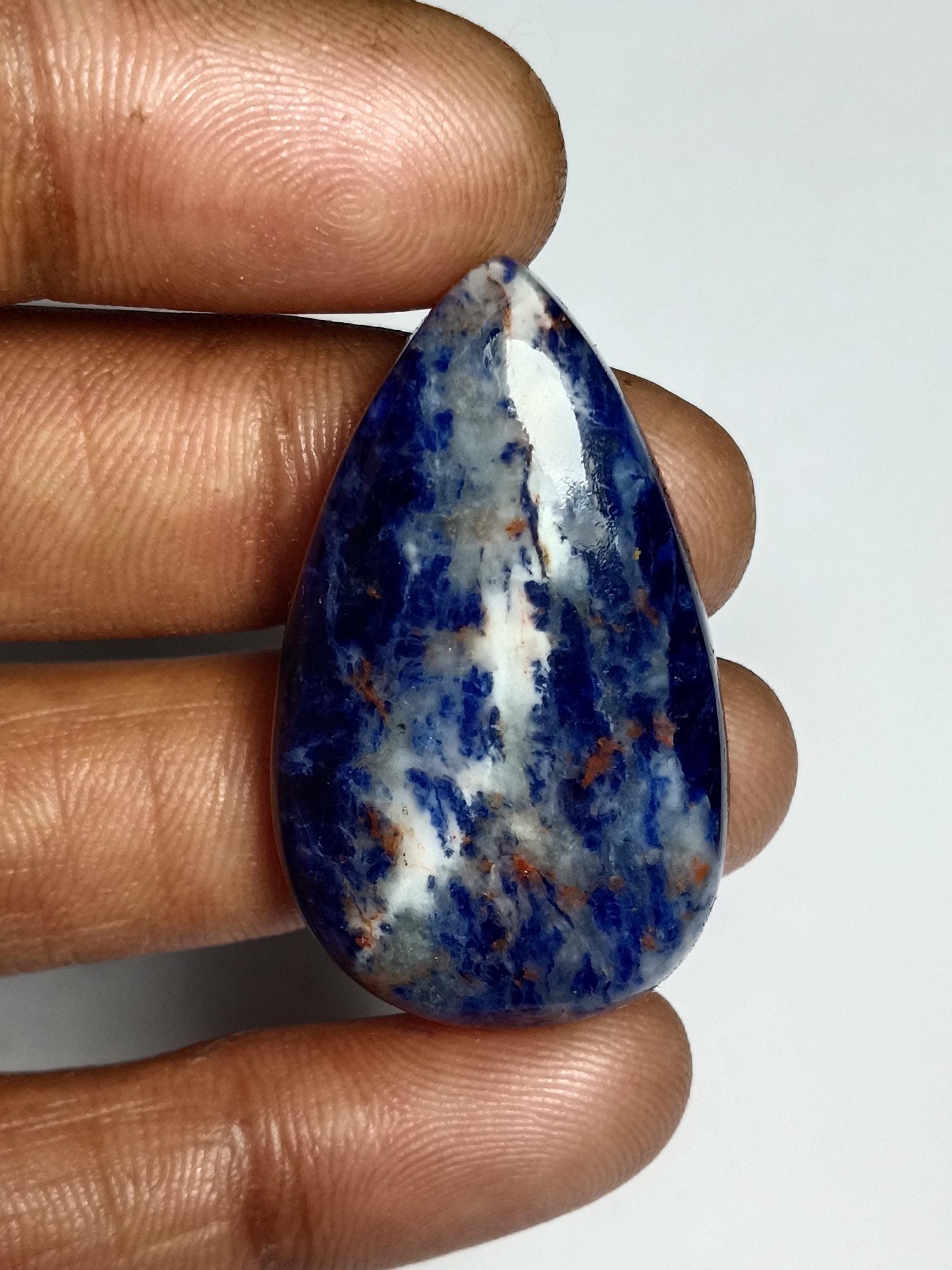 Sodalite Gemstone Cabochon: Semi Precious Loose Stone, 46 Cts