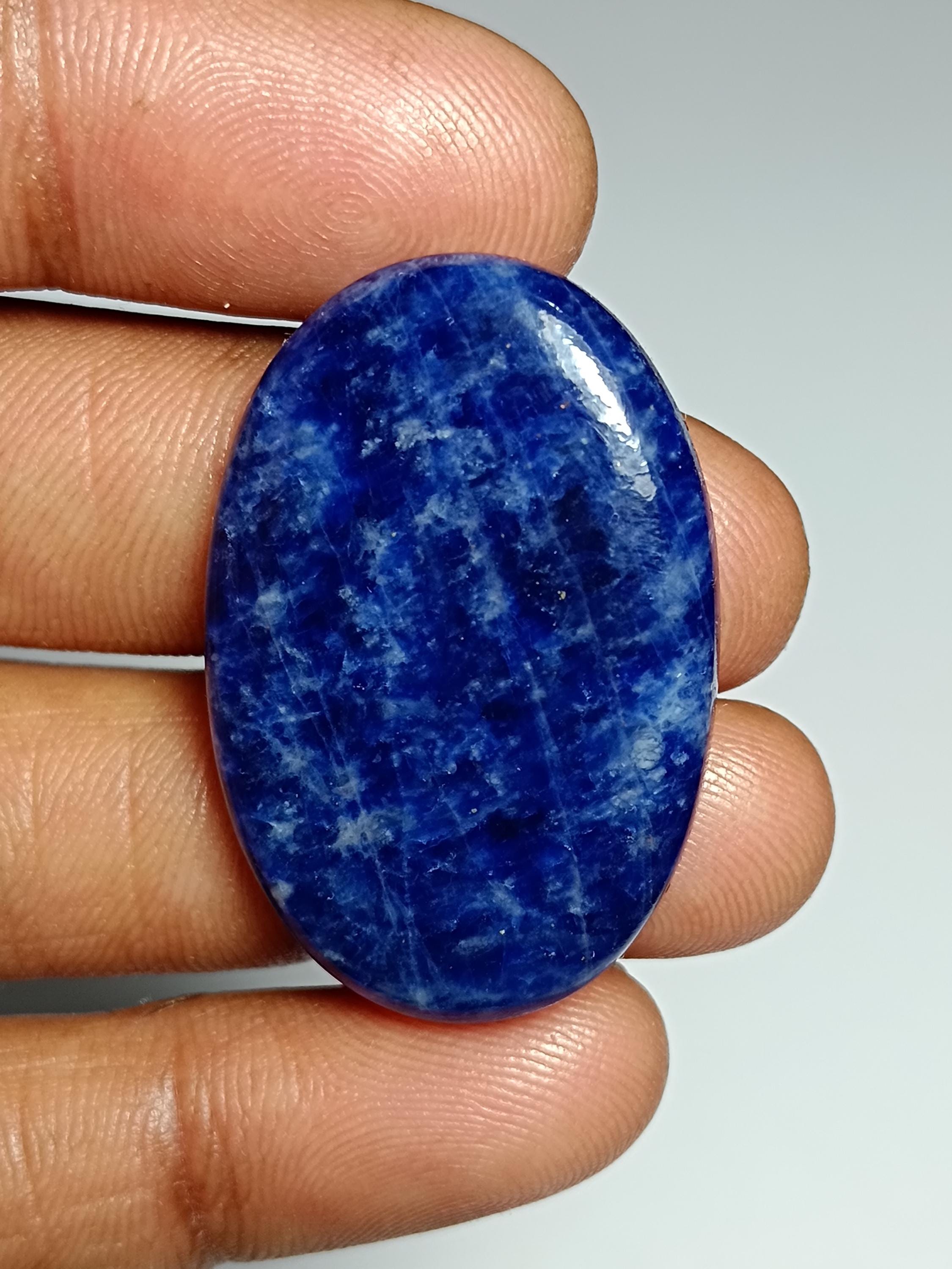 Sodalite Cabochon, Loose Gemstone, 35x22mm 36cts Sodalite Cabochon, Loose Gemstone, 35x22mm 36cts