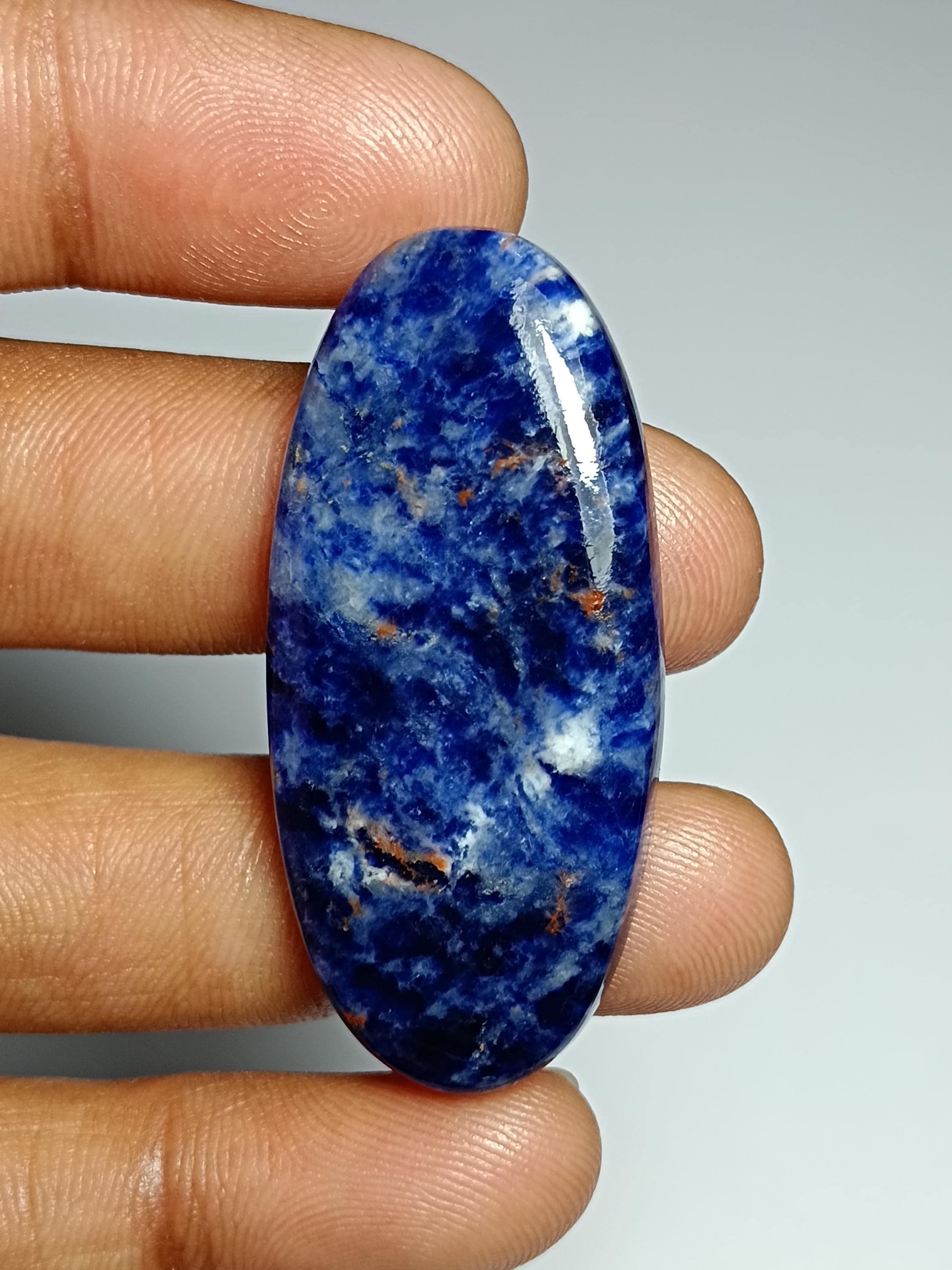 Sodalite Cabochon, Loose Gemstone, 46cts (46x21 Mm)